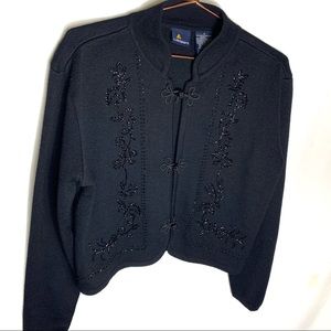 Liz sport Black Sweater Jacket S